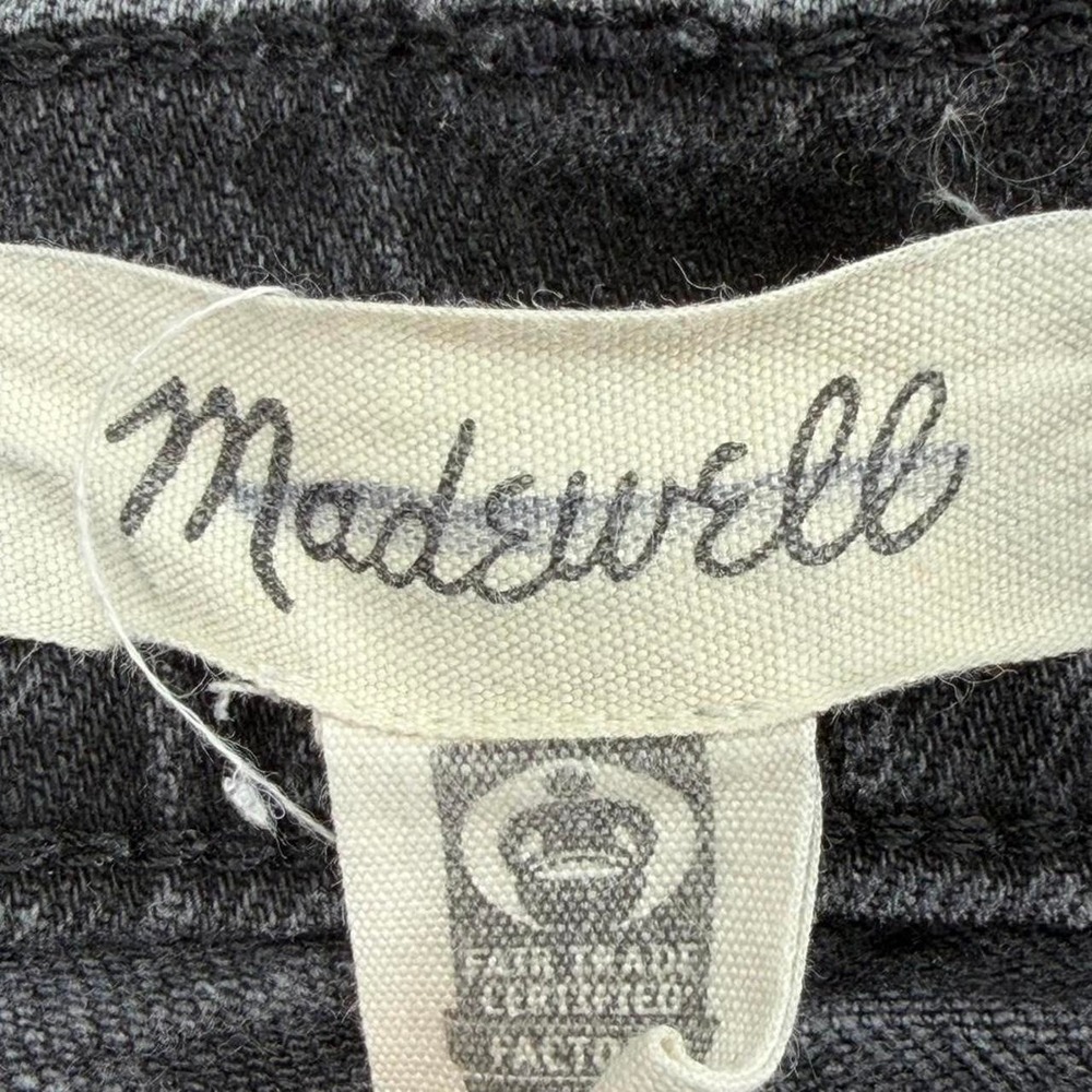 Madewell mid-rise perfect vintage jeans women's 29 black wash tapered - Picture 3 of 8